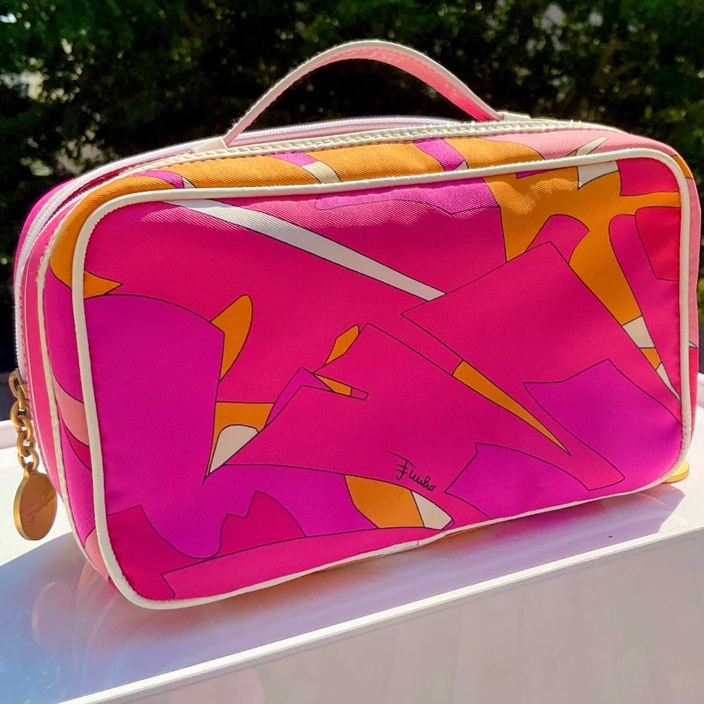Authentic Vintage Emilio Pucci Vibrant Cosmetic Bag NWOT - Picture 3 of 14